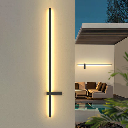 Edge Minimalist Duo-Linear Outdoor Wall Lamp