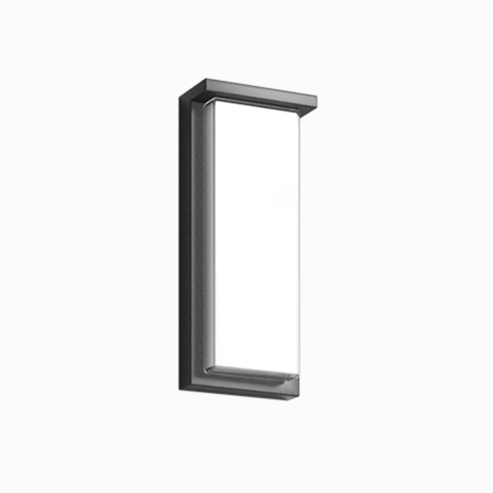 Waterproof Rectangular Metal Outdoor Wall Lamp