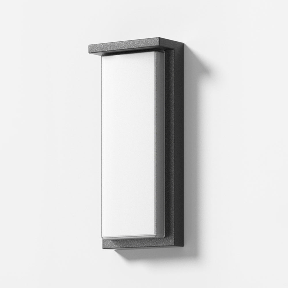 Lámpara de pared exterior rectangular de metal impermeable IP65