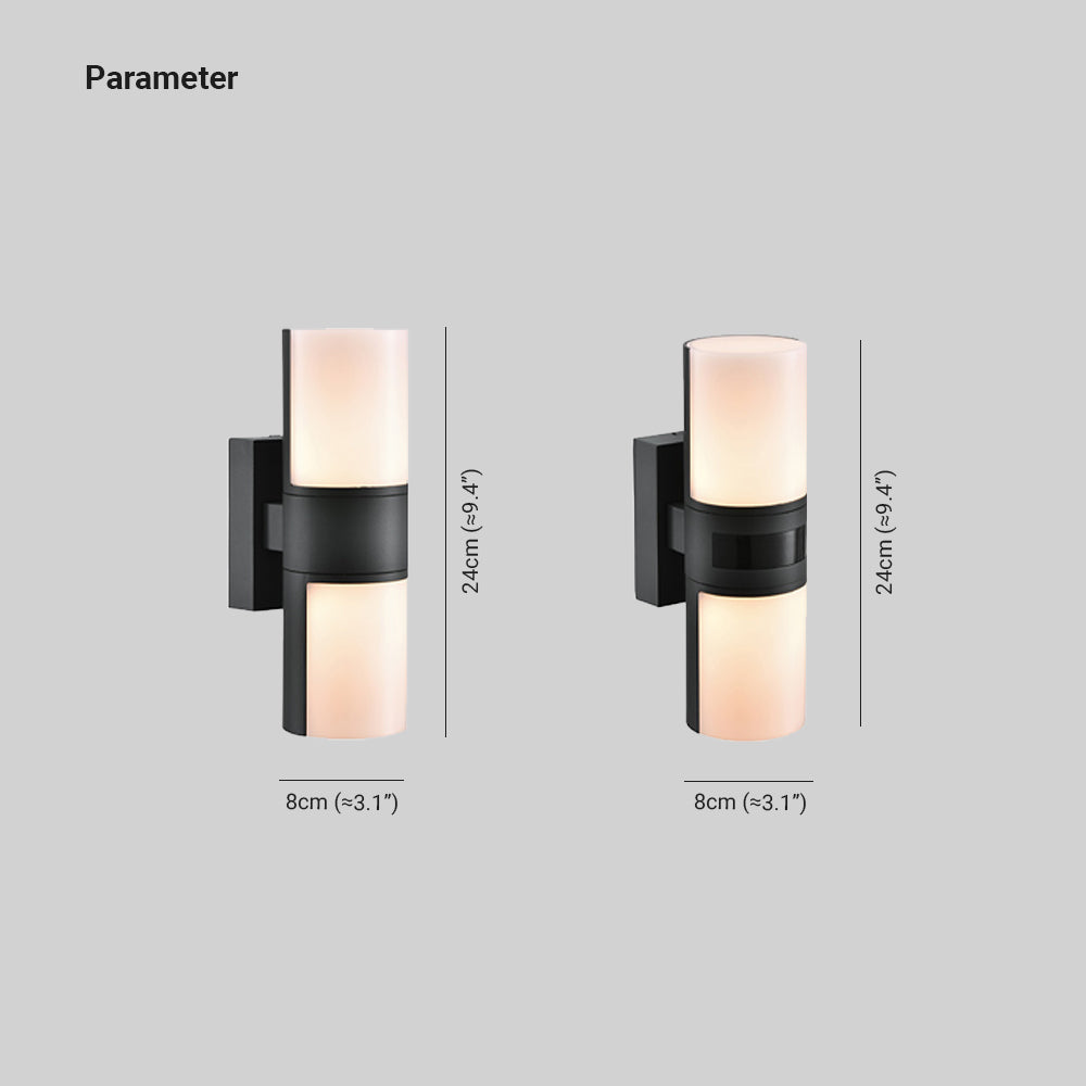 Modern Rotatable Waterproof Cylindrical Outdoor Lamp