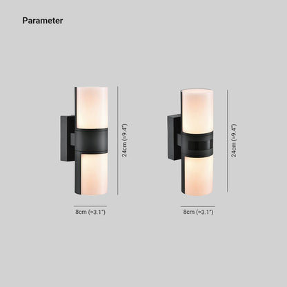 Modern Rotatable Waterproof Cylindrical IP65 Waterproof Outdoor Lamp