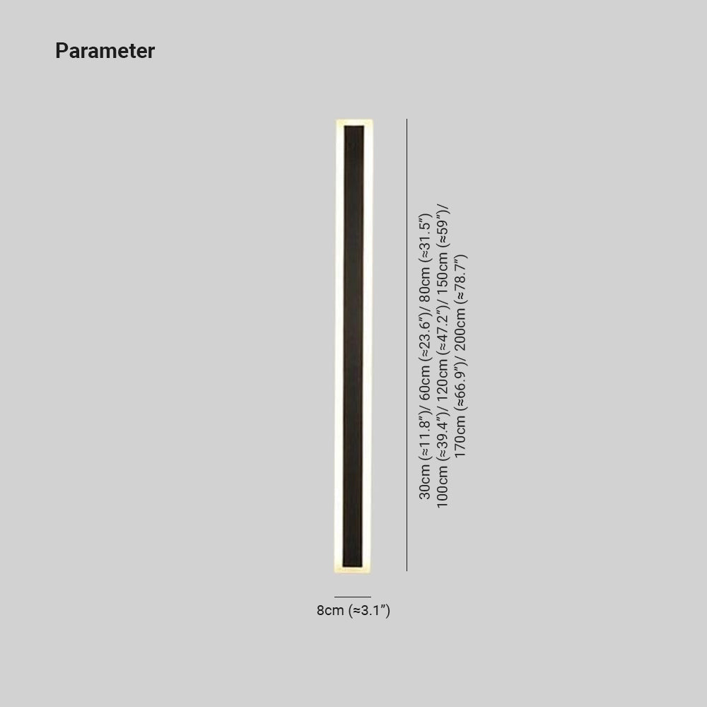 Edge Modern Outer Glow Linear IP65 WaterProof Outdoor Light