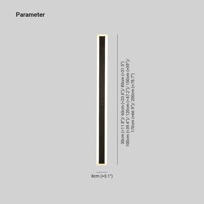 Edge Modern Outer Glow Linear Outdoor Light