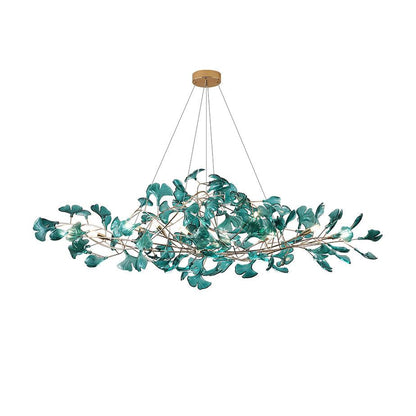 Acrylic Ginkgo Leaf Chandelier