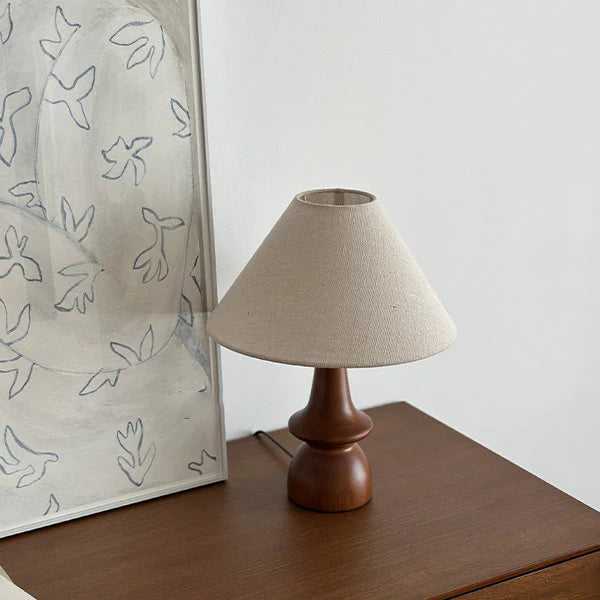 Olivia Vintage Solid Wood Table Lamp