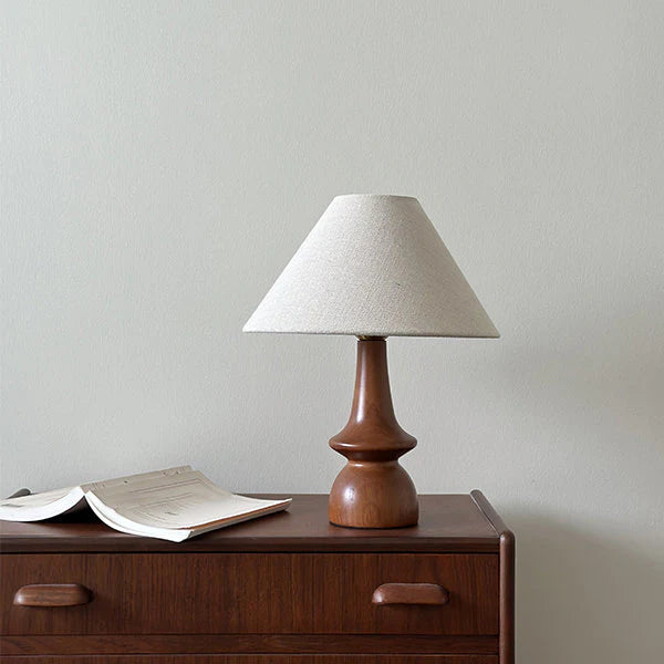 Olivia Vintage Solid Wood Table Lamp