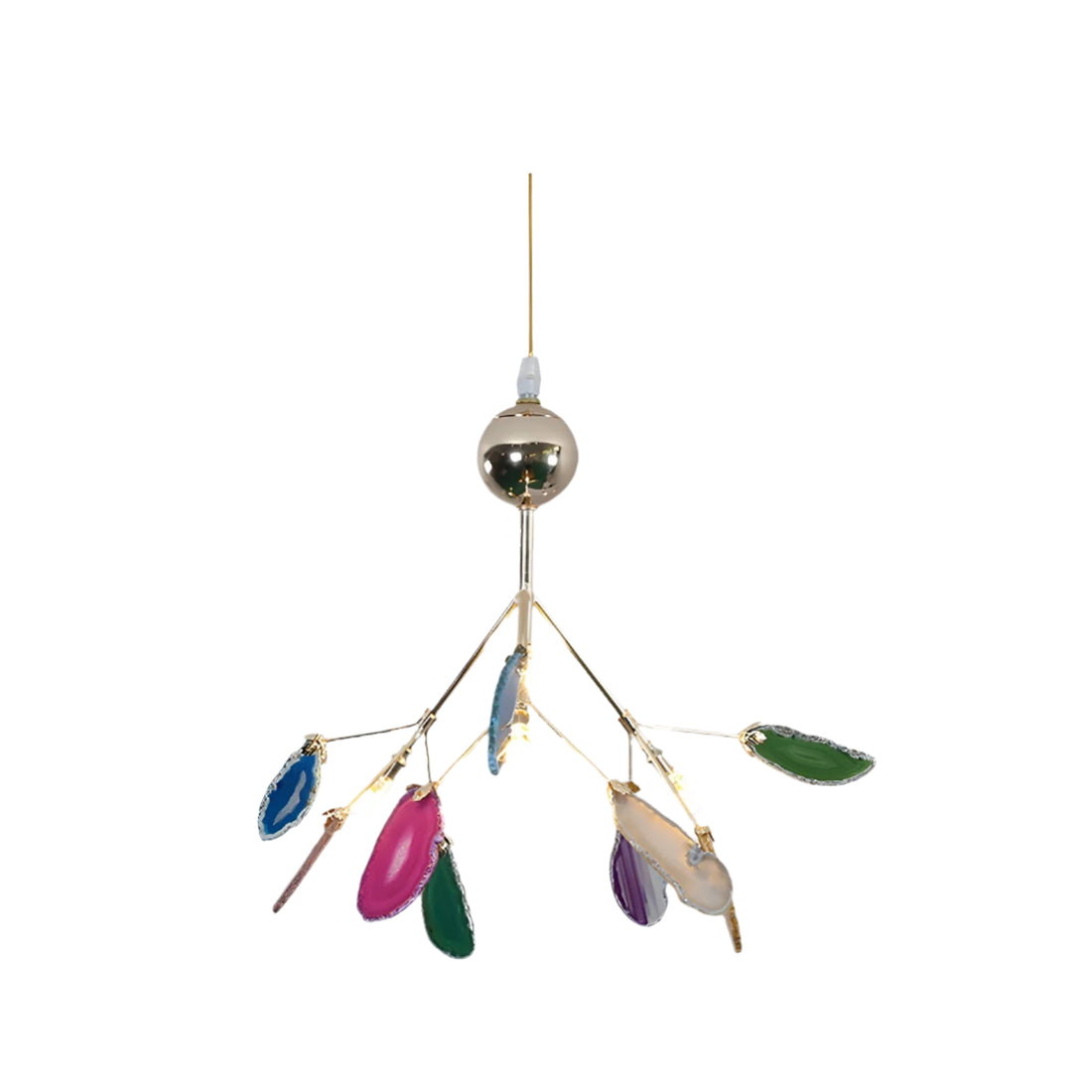 Aurora Bloom Retro Agate Chandelier