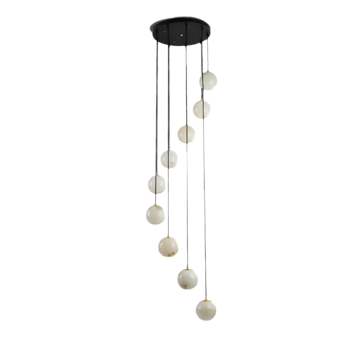 Aurelia Alabaster Cluster Sculptural Pendant Chandelier