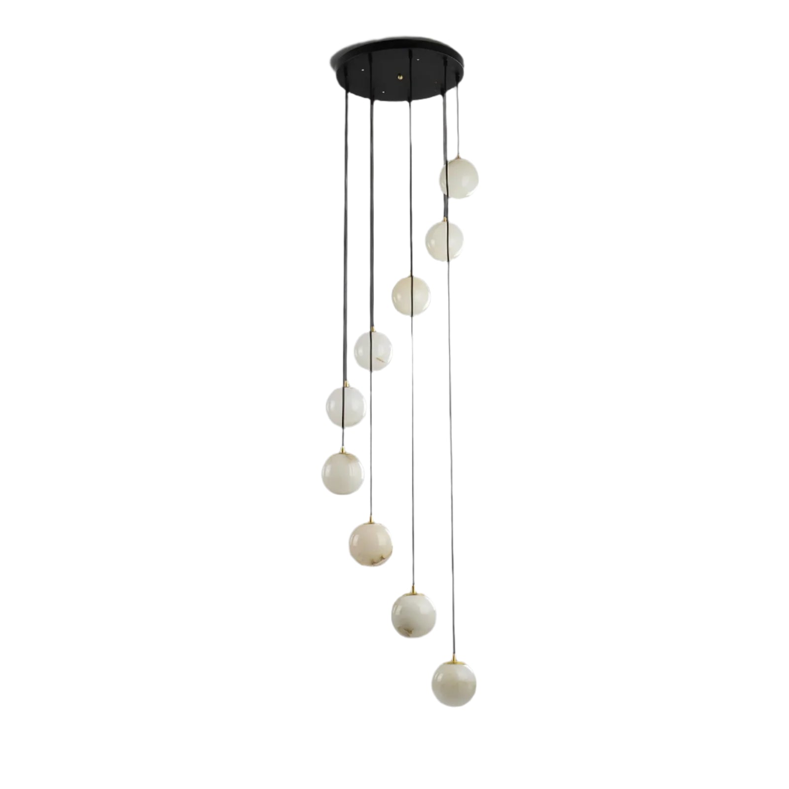 Aurelia Alabaster Cluster Sculptural Pendant Chandelier