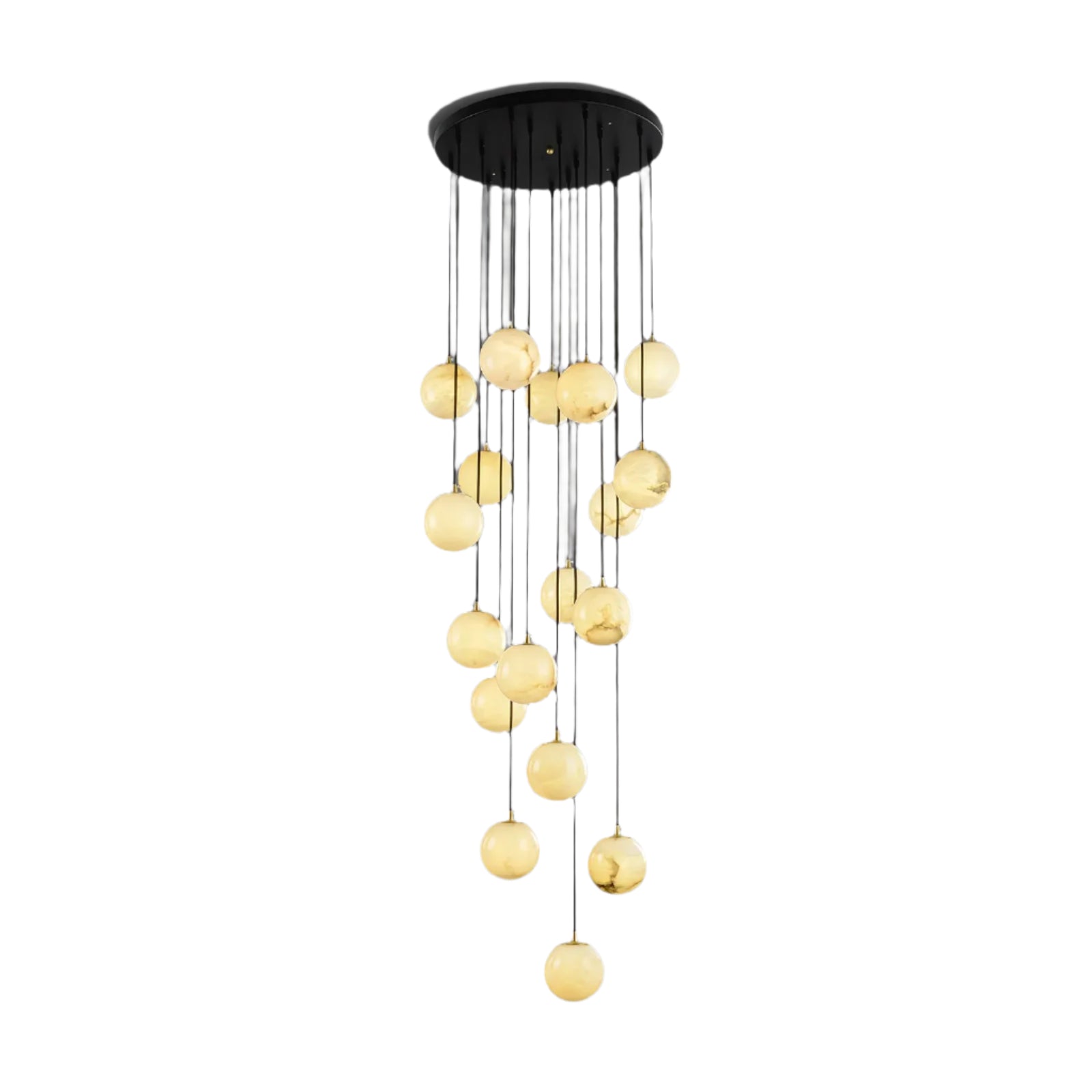 Aurelia Alabaster Cluster Sculptural Pendant Chandelier