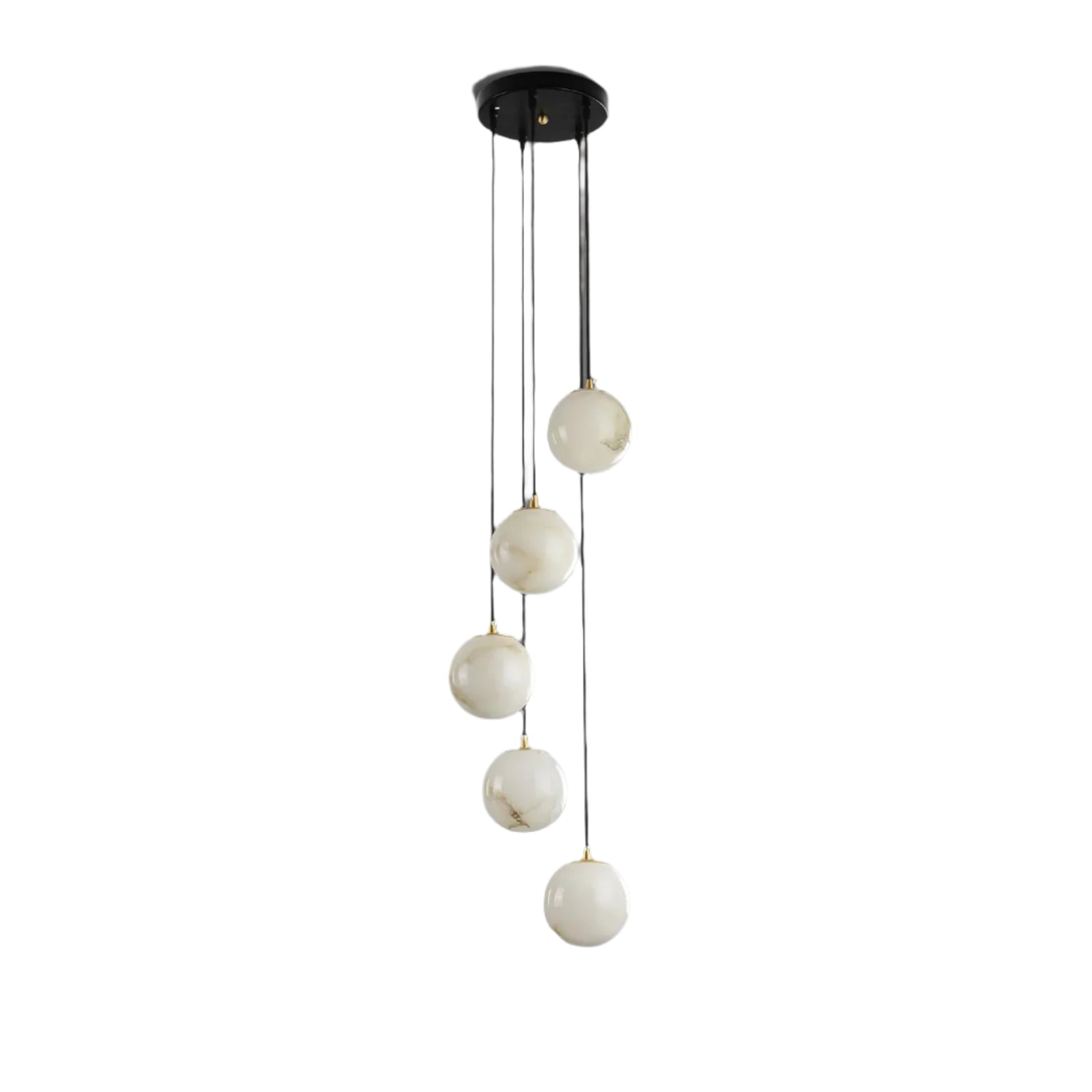 Aurelia Alabaster Cluster Sculptural Pendant Chandelier