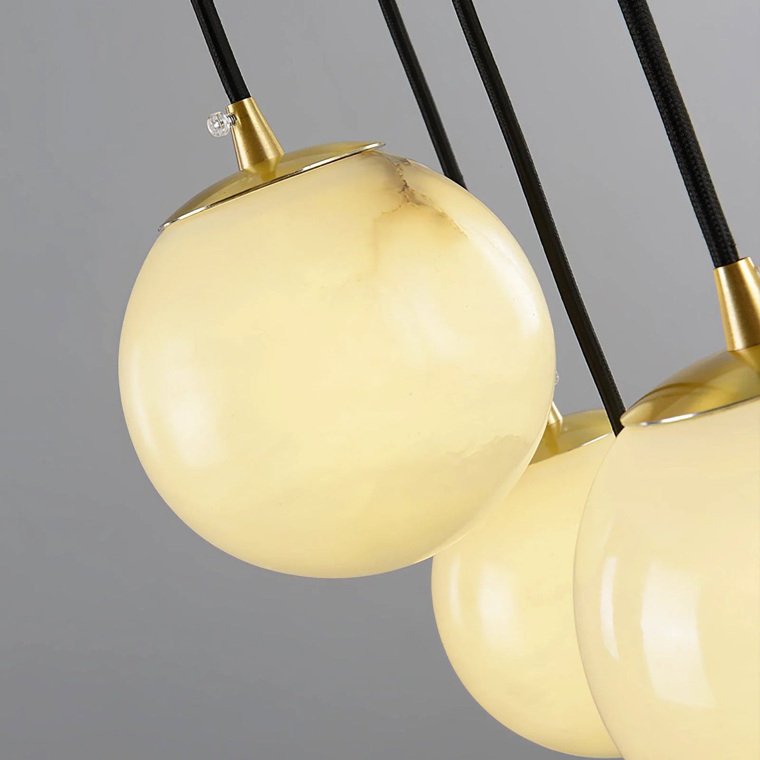 Aurelia Alabaster Cluster Sculptural Pendant Chandelier