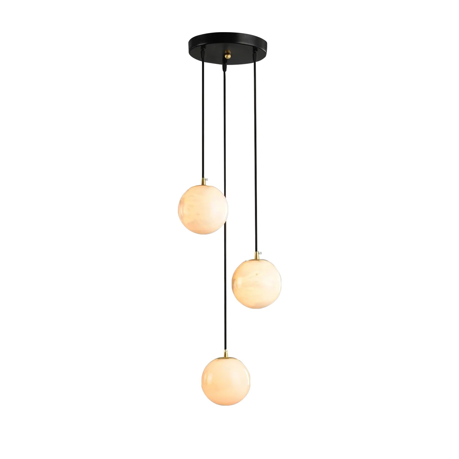 Aurelia Alabaster Cluster Sculptural Pendant Chandelier