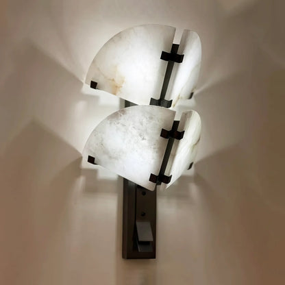 Dione Alabaster Metal Modern Wall Light