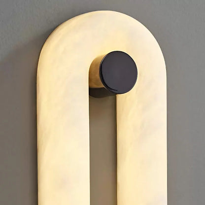 Elliptica Glow Alabaster Minimalist Wall Light