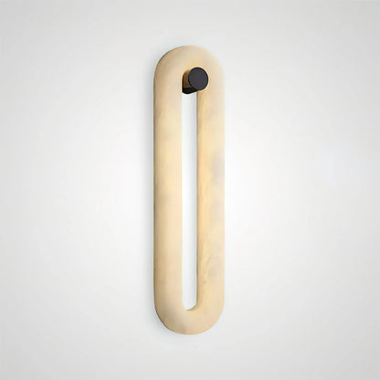 Elliptica Glow Alabaster Minimalist Wall Light