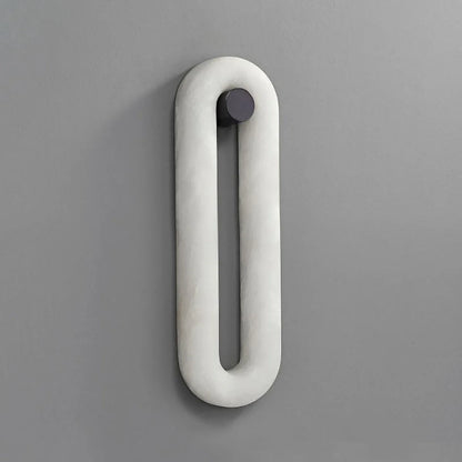 Elliptica Glow Alabaster Minimalist Wall Light