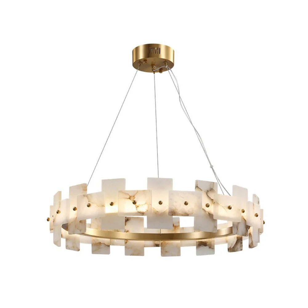 Elba Horizon Alabaster Luxury Chandelier