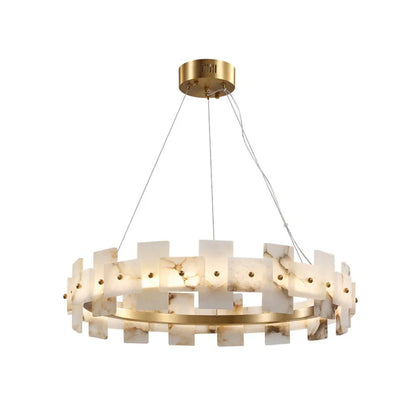 Elba Horizon Alabaster Luxury Chandelier