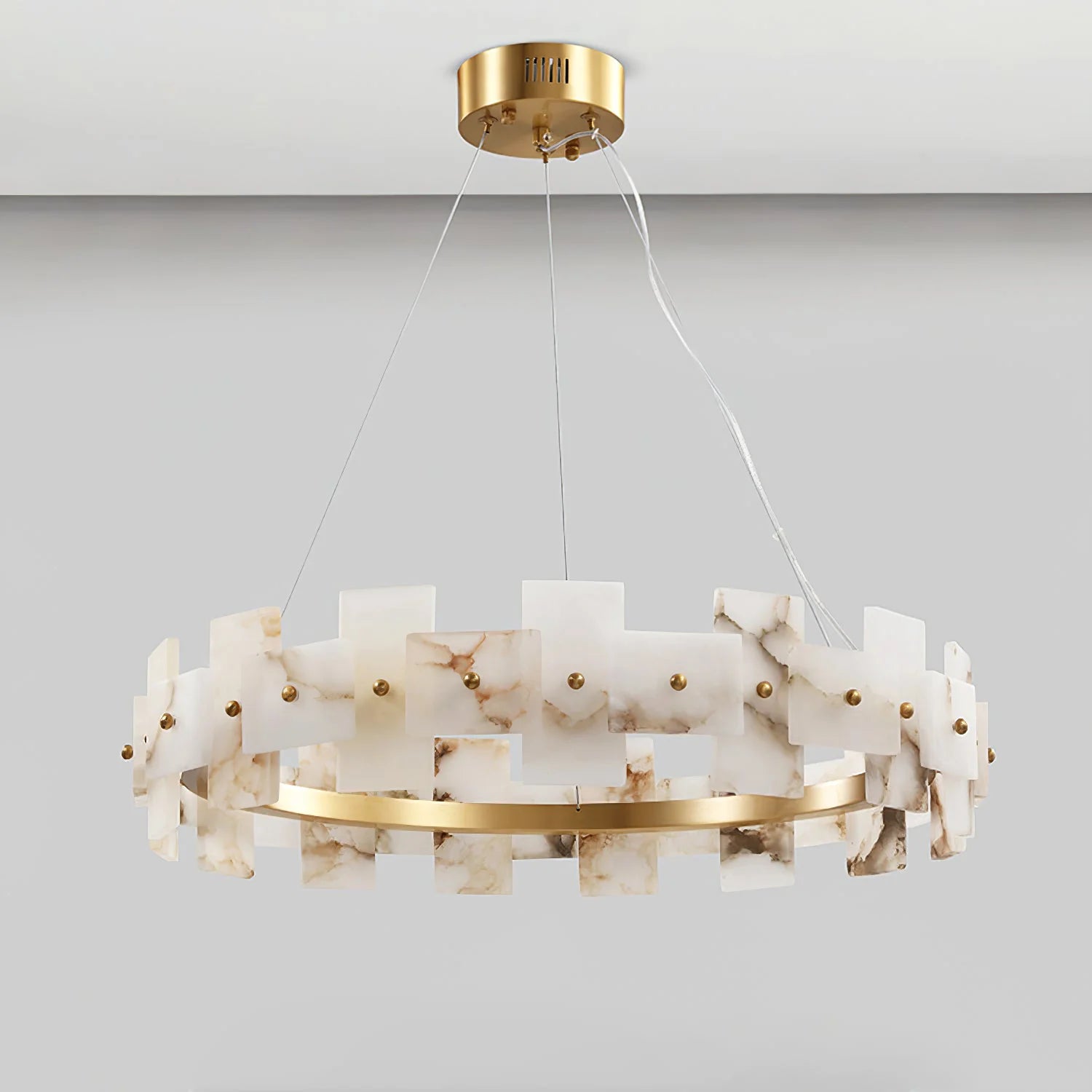 Elba Horizon Alabaster Luxury Chandelier