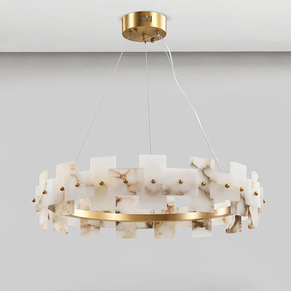 Elba Horizon Alabaster Luxury Chandelier