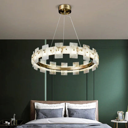Elba Horizon Alabaster Luxury Chandelier