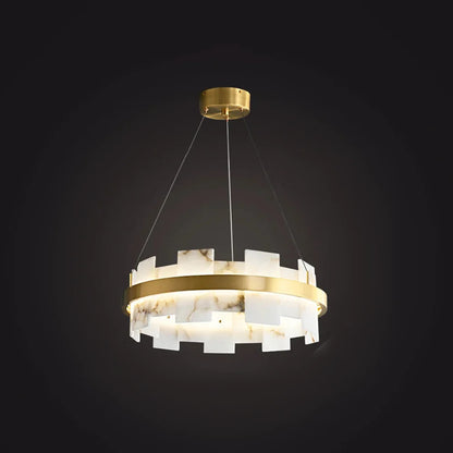 Elba Horizon Alabaster Luxury Chandelier