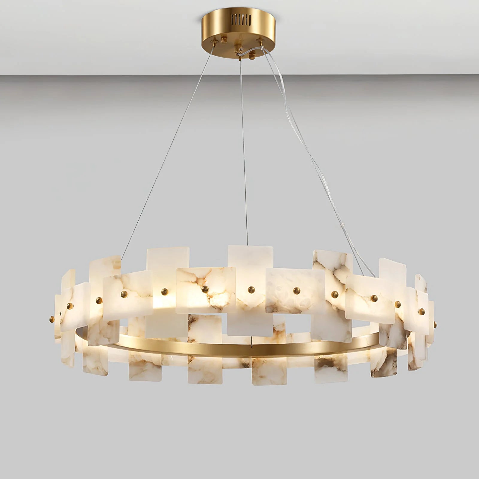 Elba Horizon Alabaster Luxury Chandelier