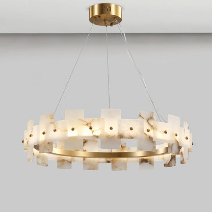 Elba Horizon Alabaster Luxury Chandelier