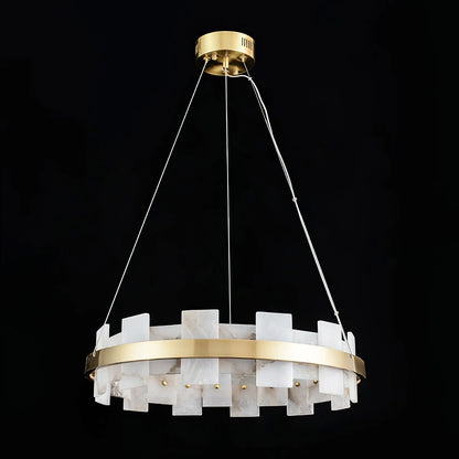Elba Horizon Alabaster Luxury Chandelier