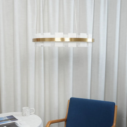 Elba Horizon Alabaster Luxury Chandelier