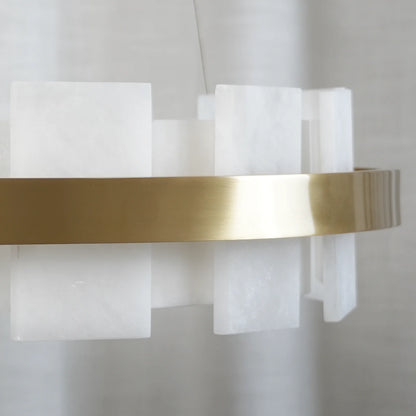 Elba Horizon Alabaster Luxury Chandelier