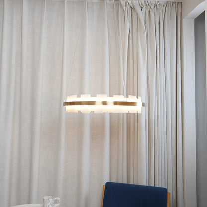 Elba Horizon Alabaster Luxury Chandelier