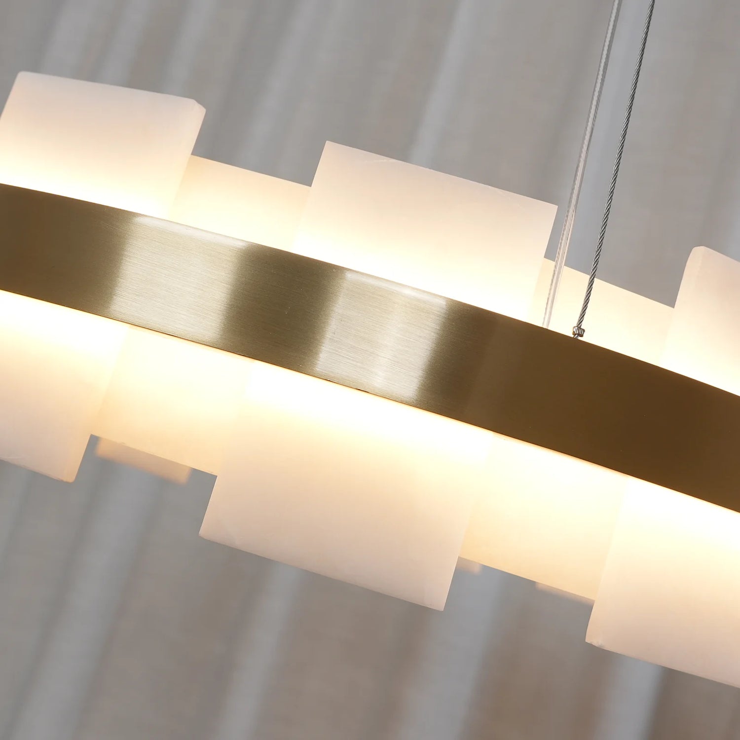 Elba Horizon Alabaster Luxury Chandelier