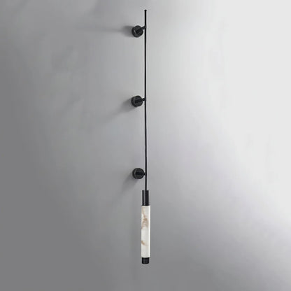Verita Column Alabaster Minimalist Vertical Wall Lamp