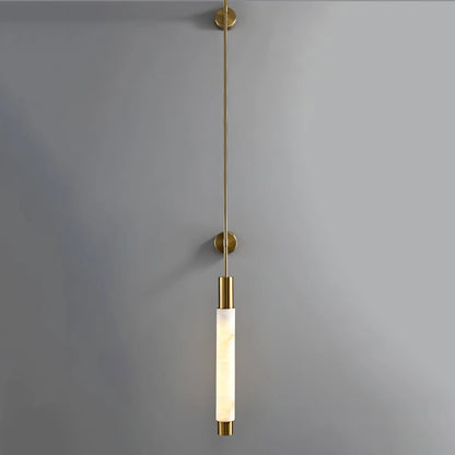 Verita Column Alabaster Minimalist Vertical Wall Lamp