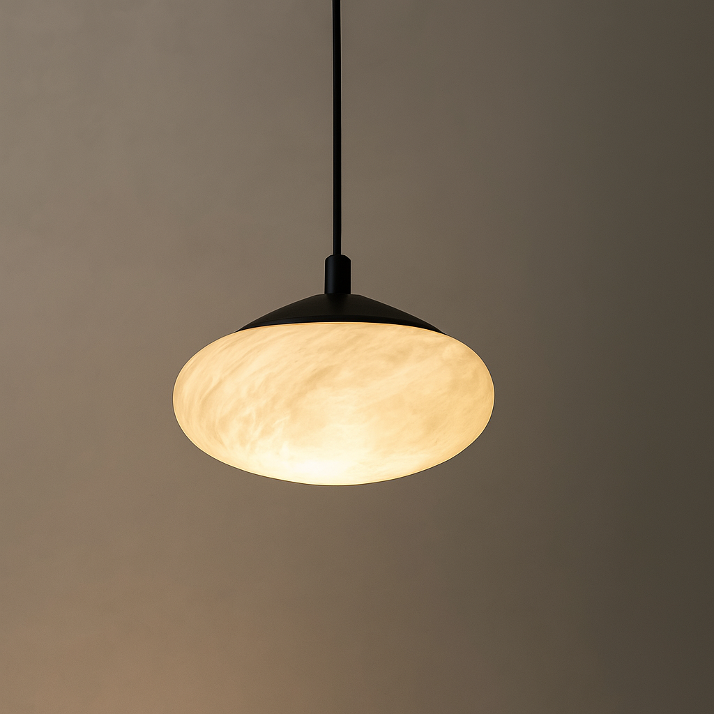 Alabaster Mini Marble Mushroom Pendant Light