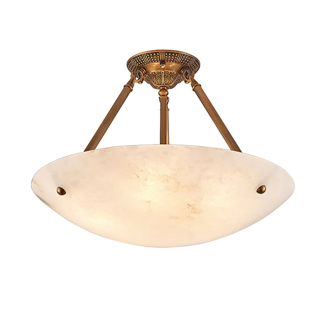 Ingrid Retro Alabaster Ceiling Light 30 cm
