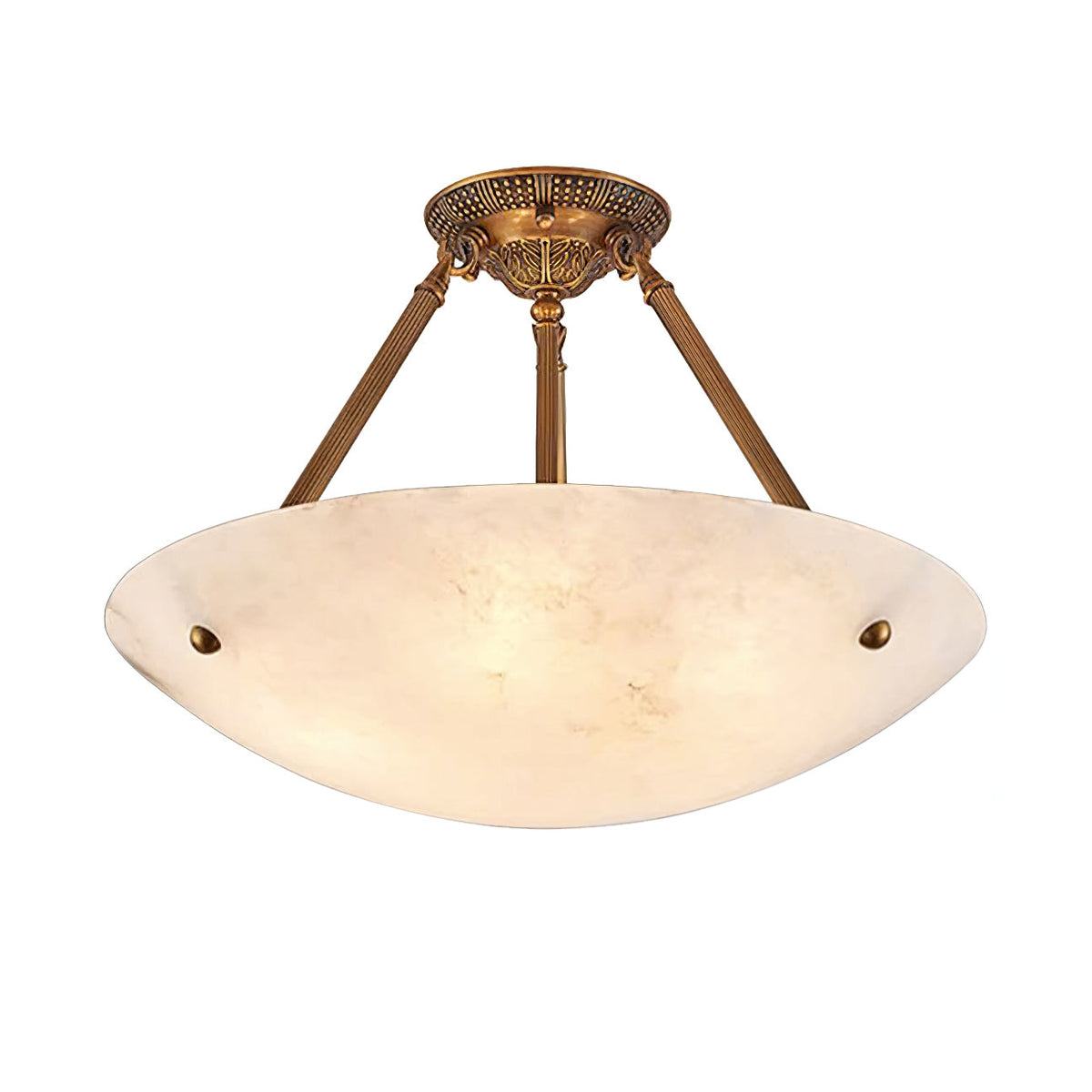 Ingrid Retro Alabaster Ceiling Light 30 cm