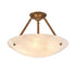 Ingrid Retro Alabaster Ceiling Light 30 cm