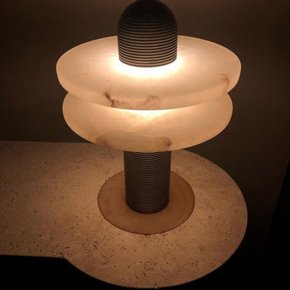 Alabaster Comet Table Lamp