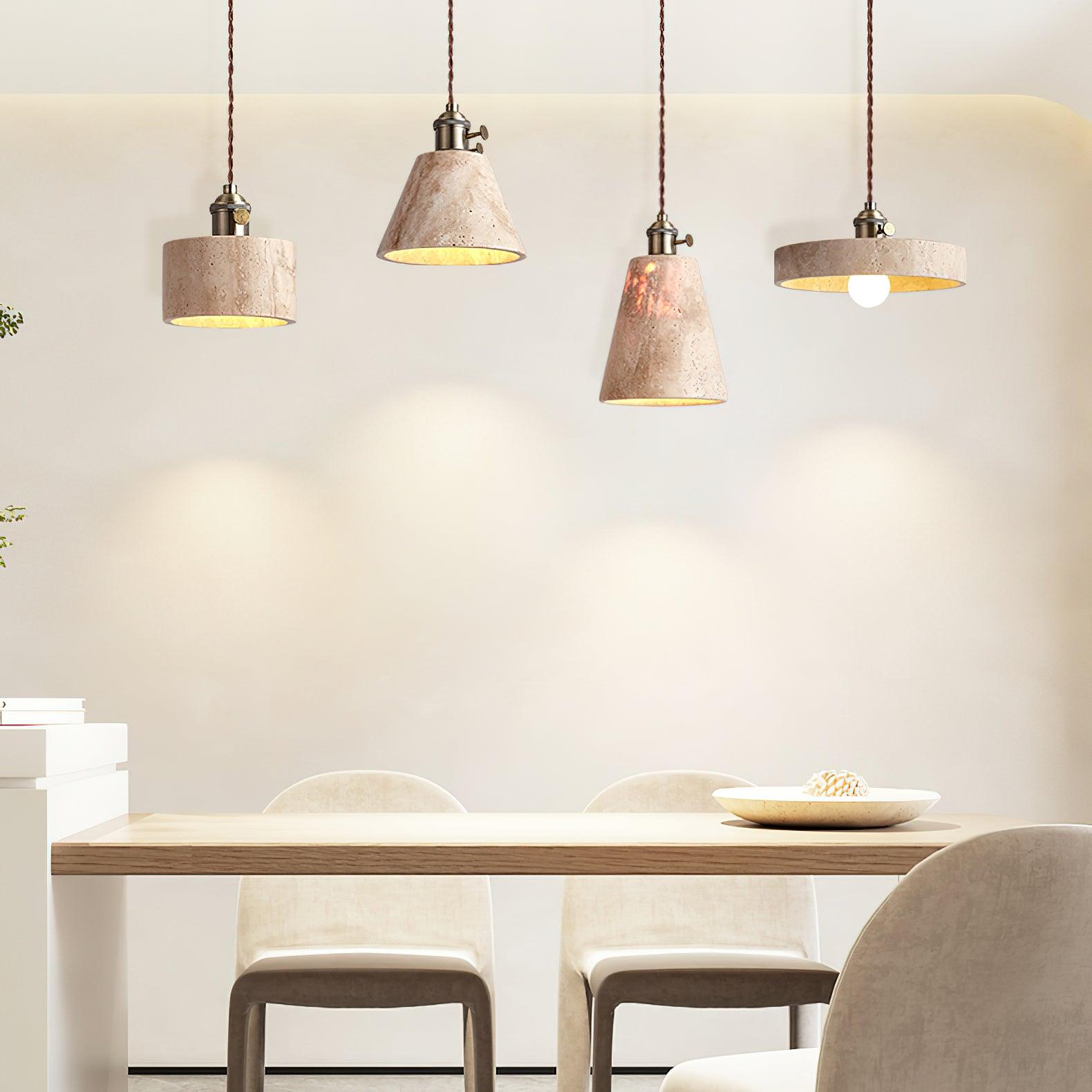 Alagusmo Natural Travertine Pendant Lamp