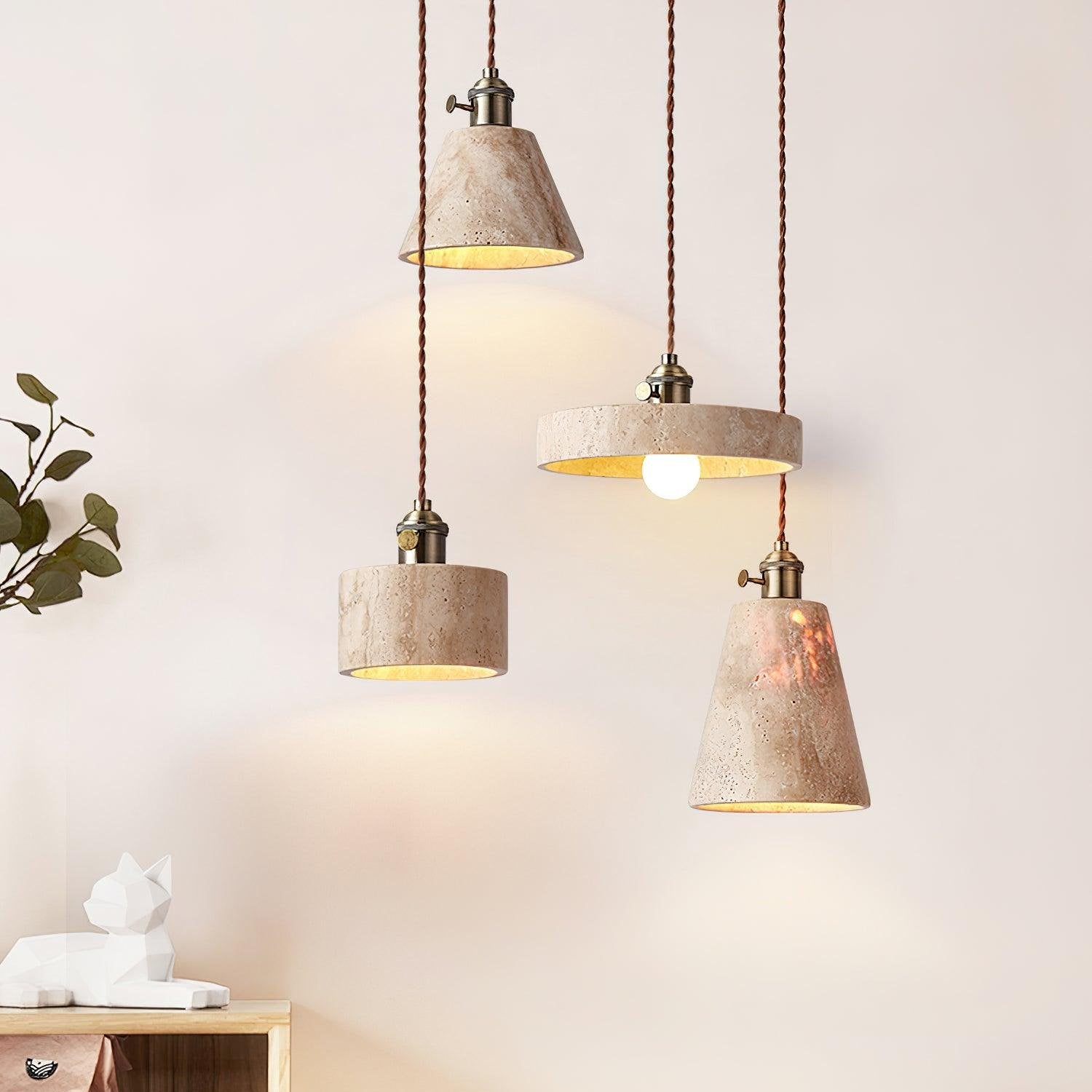 Alagusmo Travertine Pendant Lamp