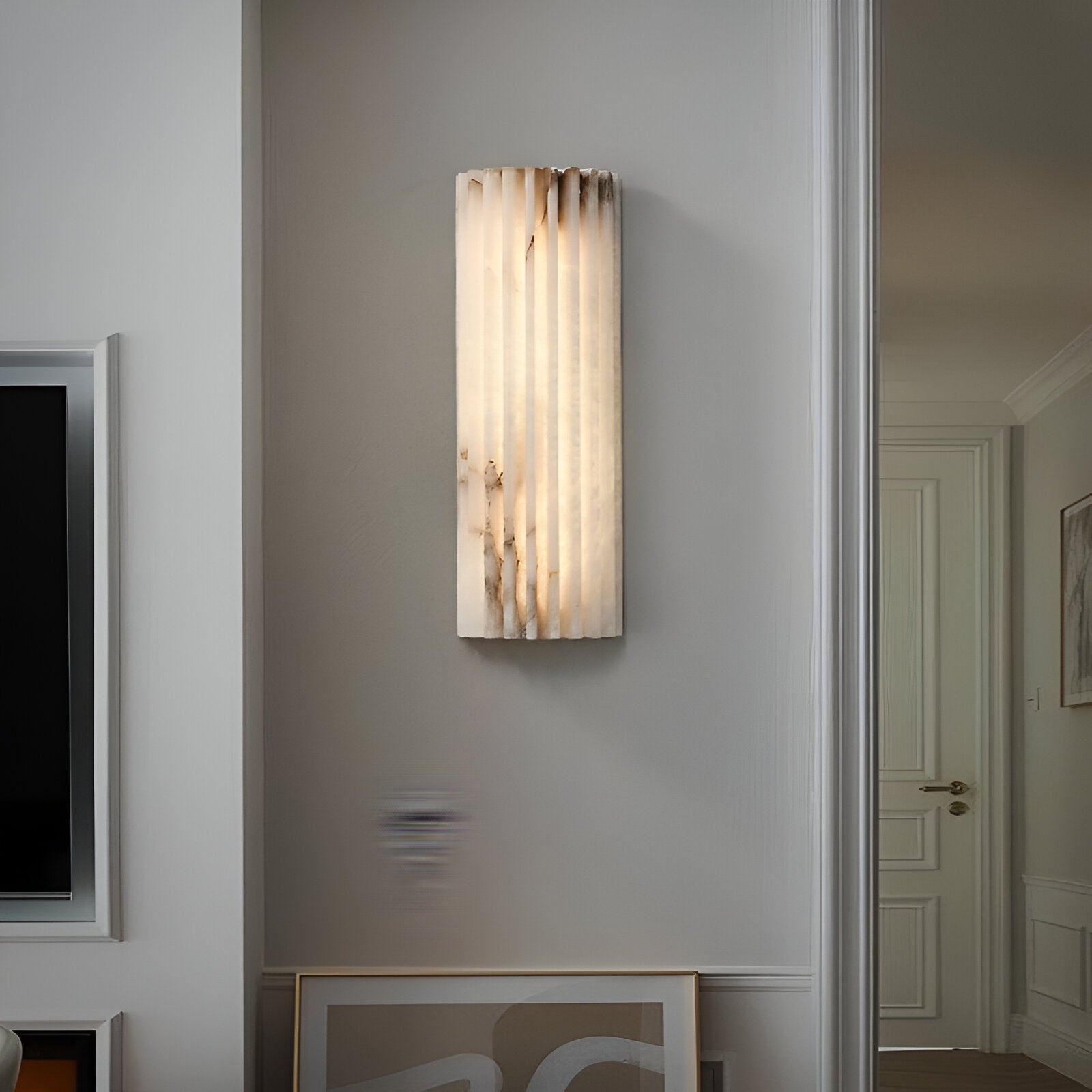 Alvia Alabaster LED Wall Light