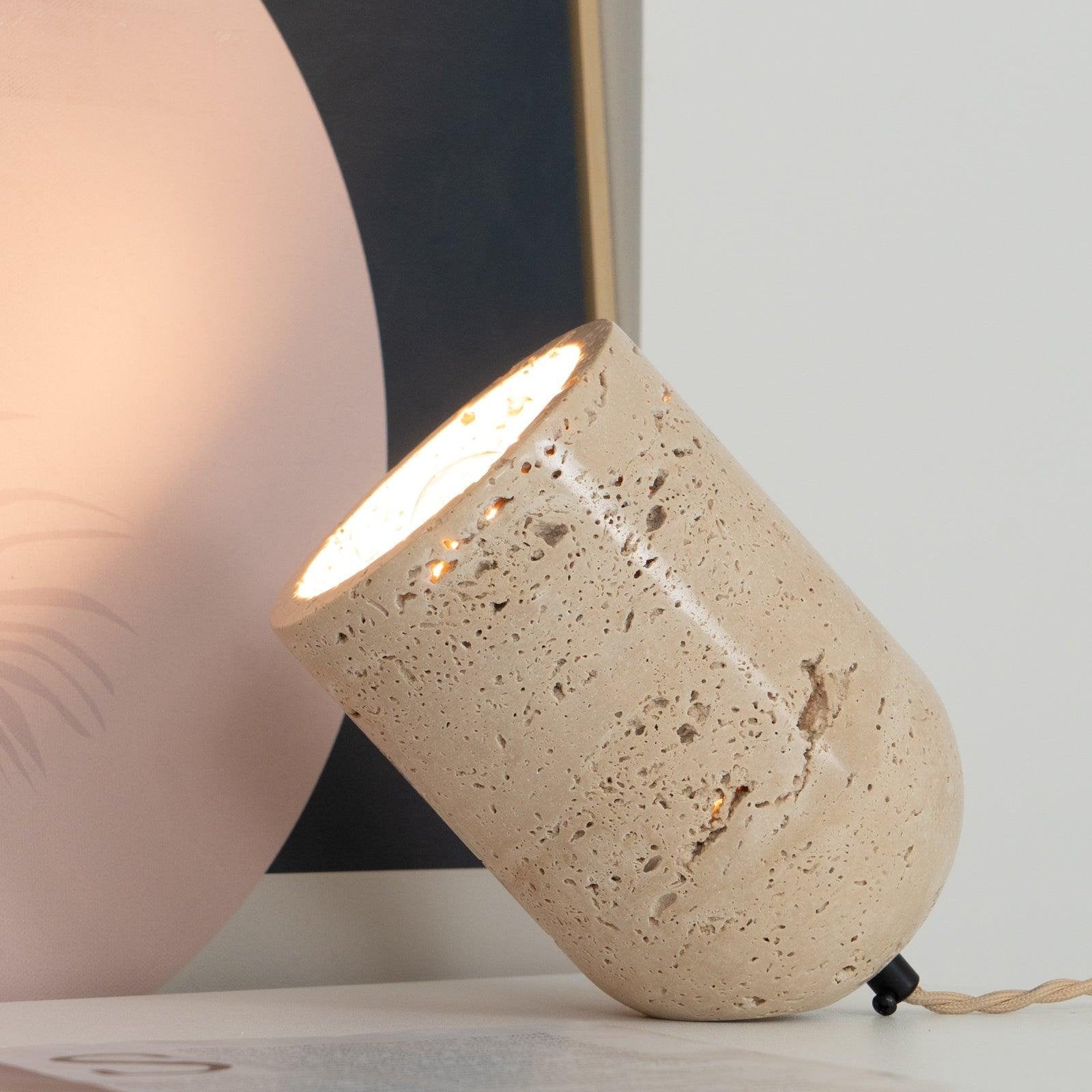 Amidori Travertine Table Lamp