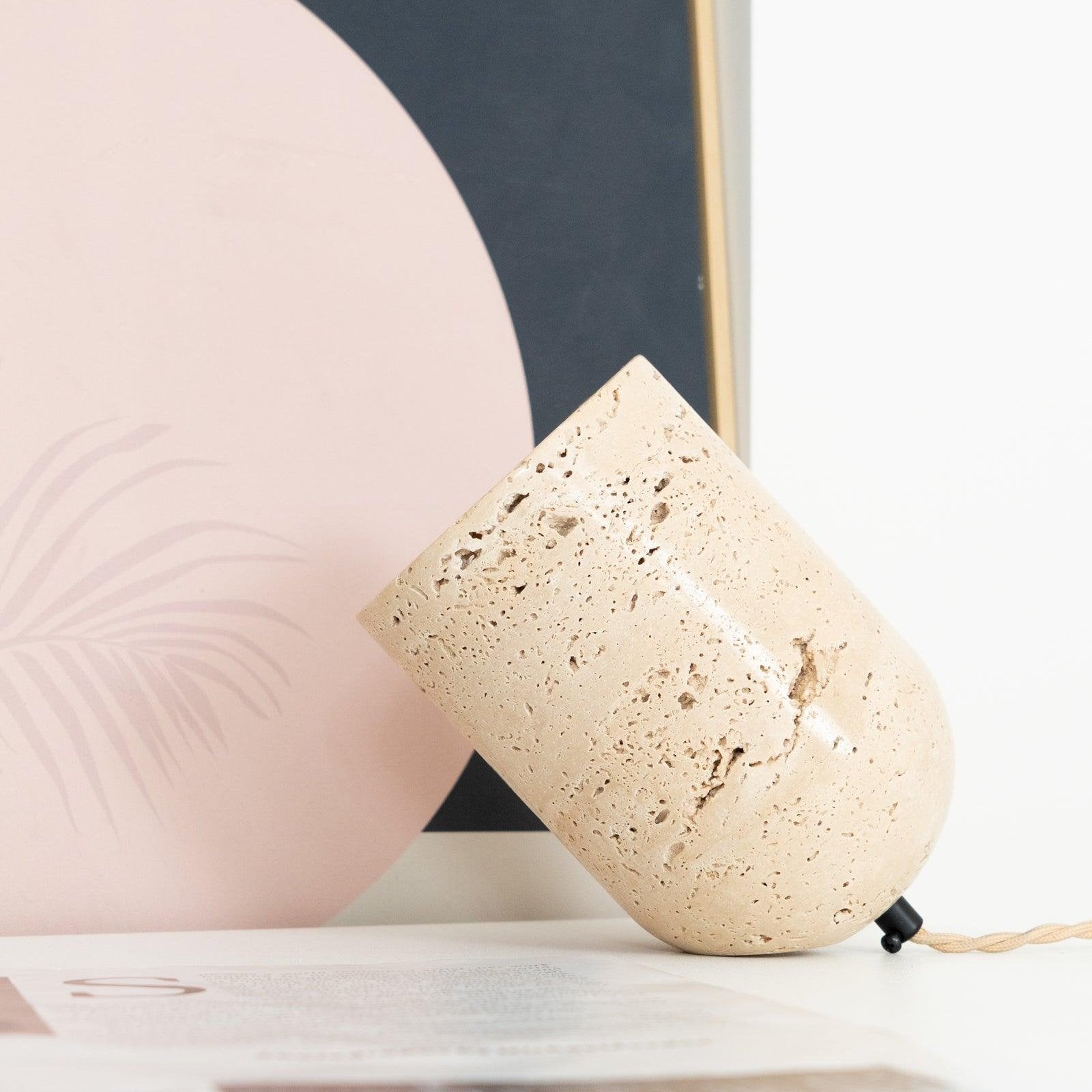 Amidori Travertine Table Lamp