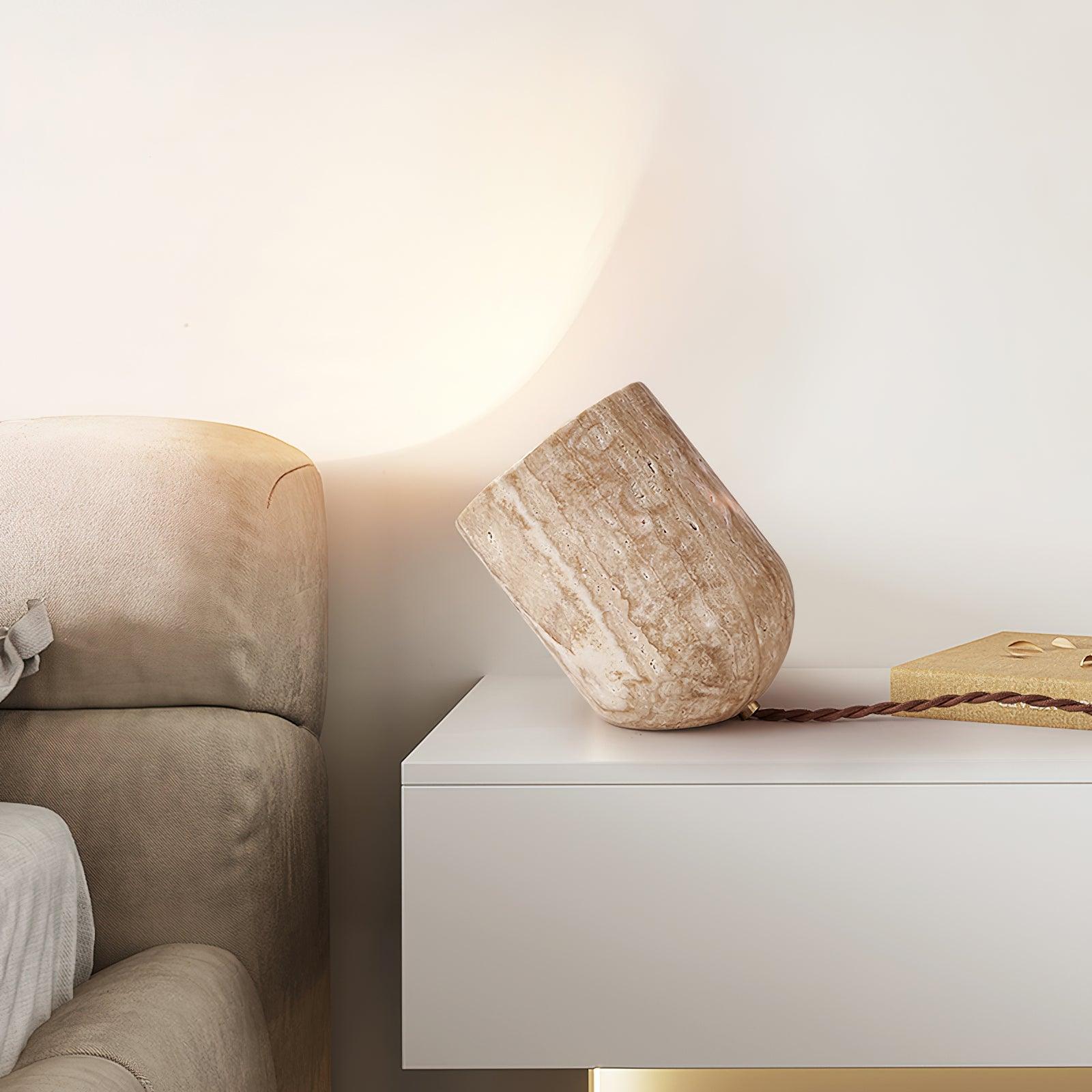 Amidori Travertine Table Lamp