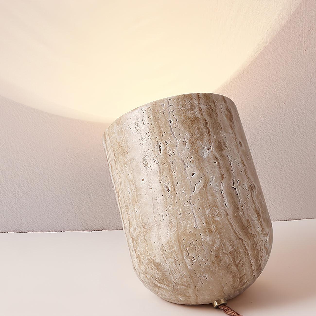 Amidori Travertine Table Lamp