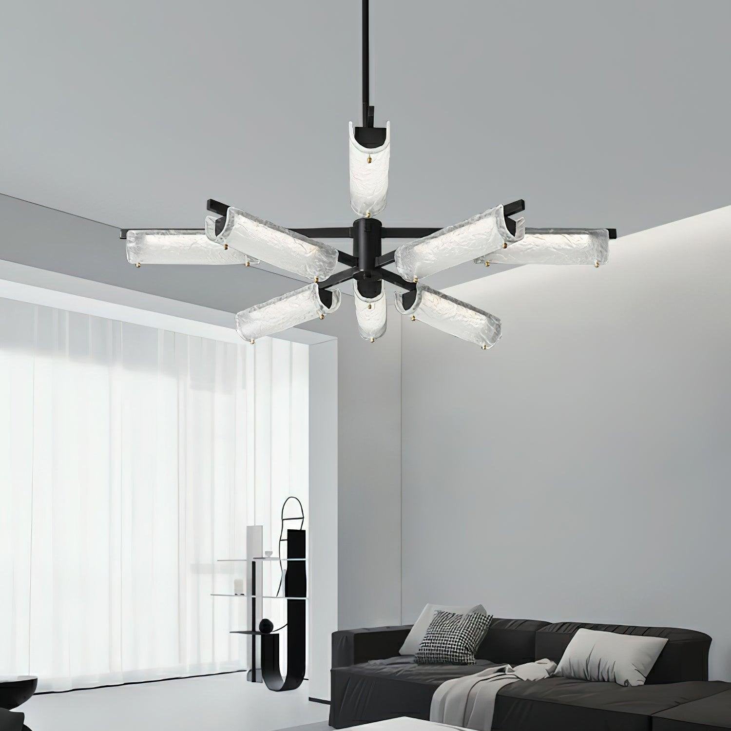 Amoslo Black Brass Chandelier