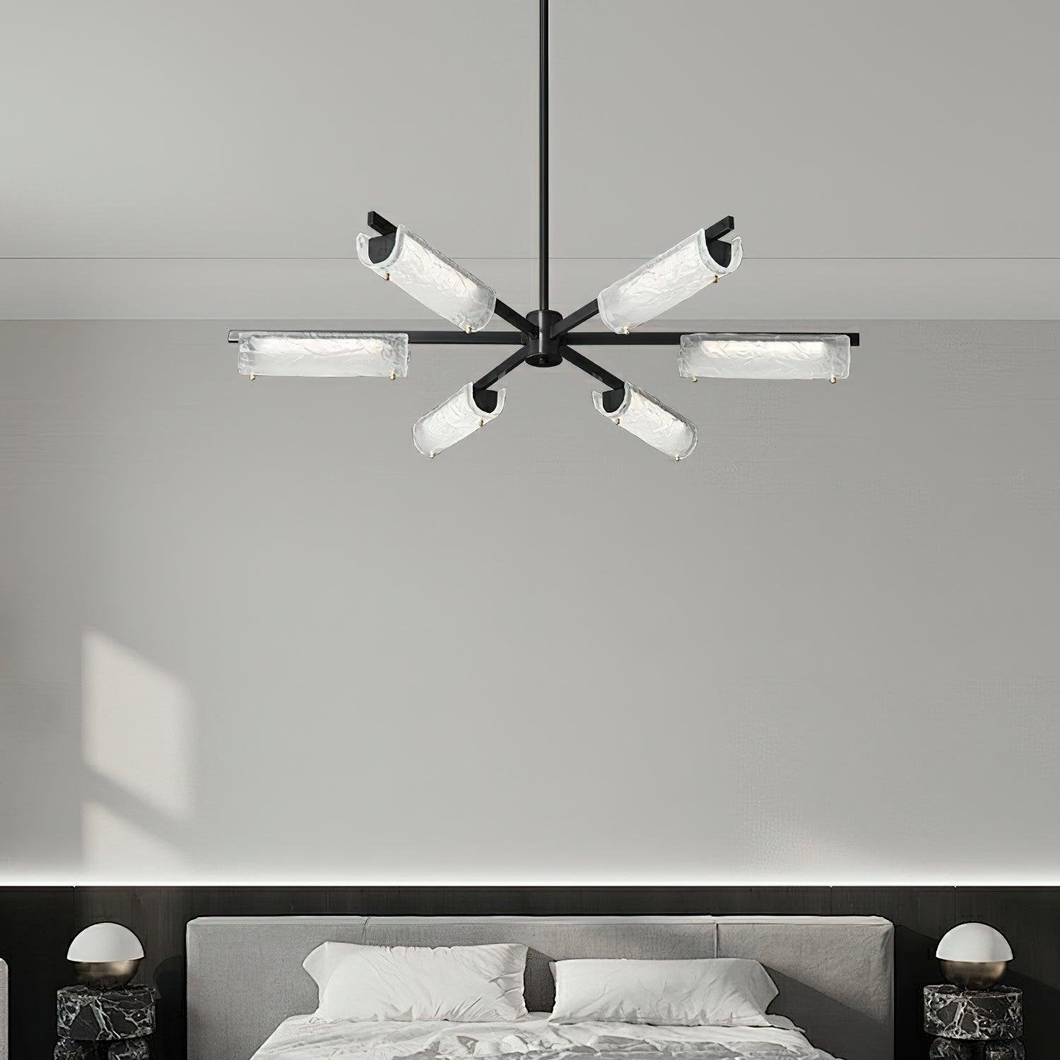 Amoslo Black Brass Chandelier